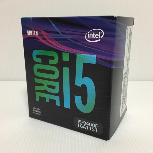 Intel Core i5 9400F 新品・未開封 スマホ/家電/カメラのPC/タブレット(PCパーツ)の商品写真