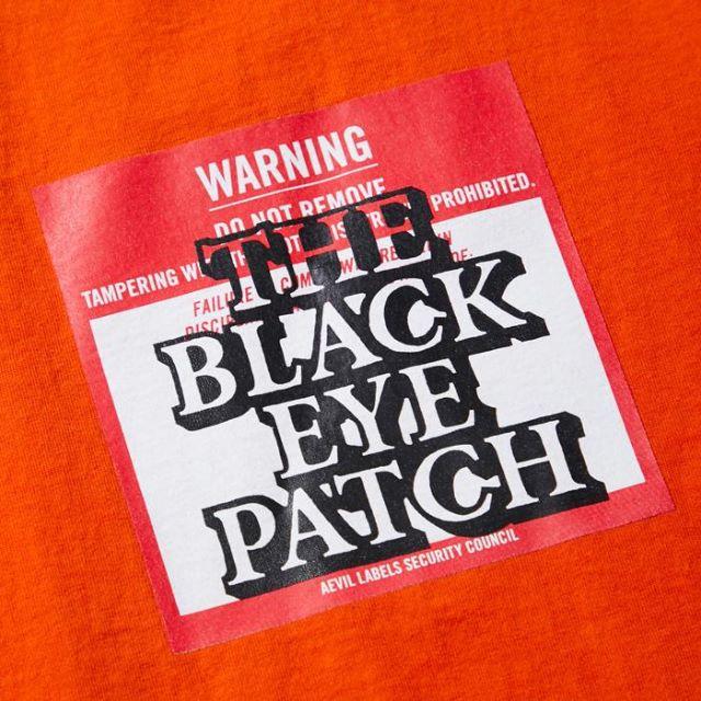 BLACK EYE PATCH / LABEL TEE / オレンジ - Tシャツ/カットソー(半袖