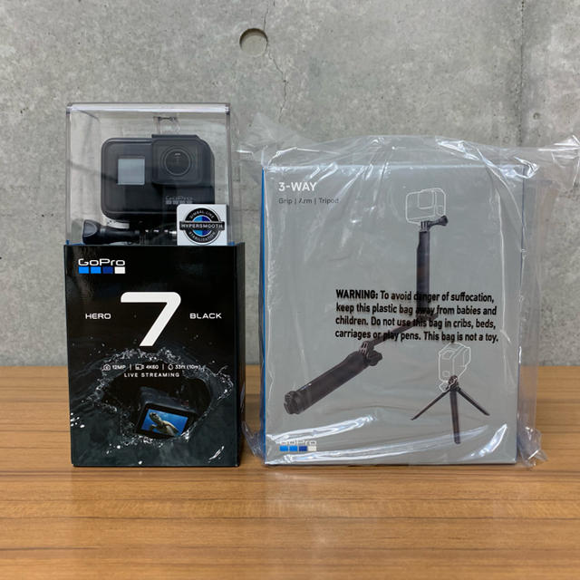 クーポンで45,600円 GoPro HERO7 Black 4K + 3way