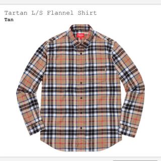 シュプリーム(Supreme)のTan Supreme Tartan Flannel Shirt L(シャツ)