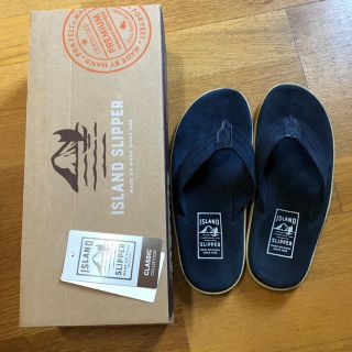 アイランドスリッパ(ISLAND SLIPPER)のISLAND SLIPPER アイランドスリッパ「スエードタイプ」ネイビー(サンダル)