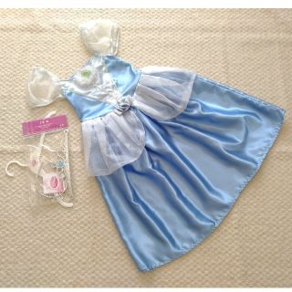 女の子ドレス水色 コスプレ ディズニー シンデレラ 95～100～105～110(ドレス/フォーマル)