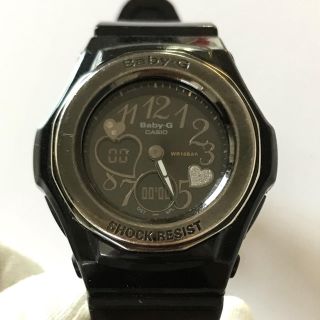 ベビージー(Baby-G)のカシオ CASIO BABY-G BGA-102 ブラック ハート新品電池交換済(腕時計)