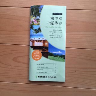 東急不動産ホールディングス 優待券(その他)