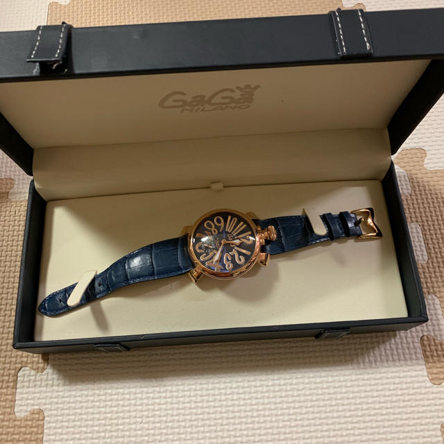 ガガミラノ 48mm ピンクゴールド×ネイビー | www.innoveering.net