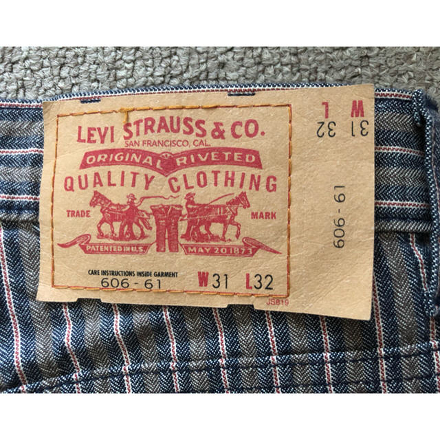 Levi's(リーバイス)のLEVI'S／６０６-６１（３１）／ストライプ メンズのパンツ(デニム/ジーンズ)の商品写真