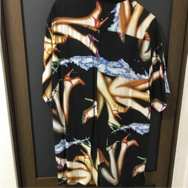 supreme heels shirt rayon ブラック S 1