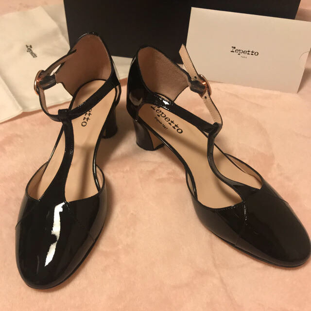 ★新品★Repettoレペット　ワンストラップパテントパンプス 35.0