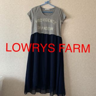 ローリーズファーム(LOWRYS FARM)の【LOWRYS FARM】アシンメトリーシフォンワンピース(ひざ丈ワンピース)