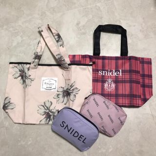 スナイデル(SNIDEL)のsnidel トートバッグ ポーチ セット 未使用品(トートバッグ)