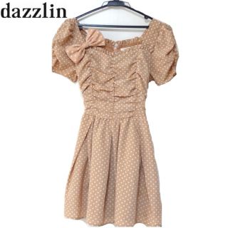 ダズリン(dazzlin)の日曜まで！超お値下げ未使用♥dazzlin ダズリン ドット柄リボンワンピース(ミニワンピース)