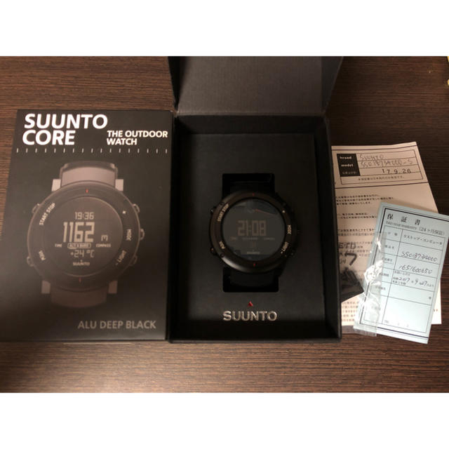 SUUNTO CORE ALU Deep BLACK コア  アウトドアウォッチ