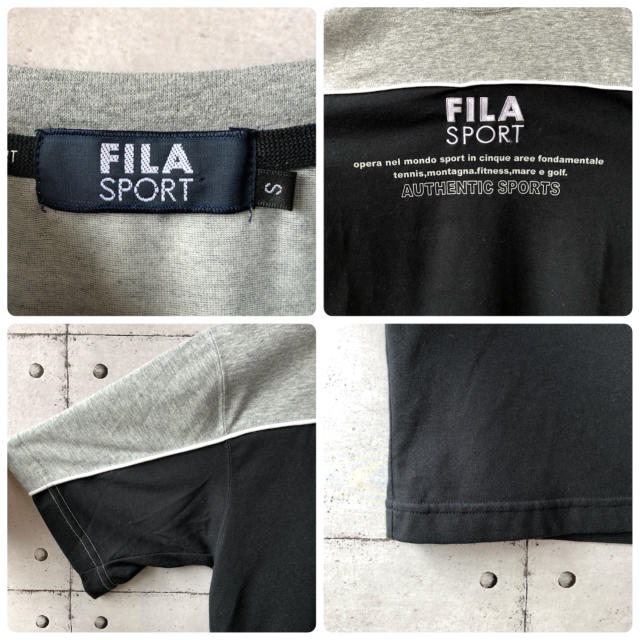 FILA(フィラ)の【激レア】 FIRA フィラ センターロゴ  バイカラー Tシャツ メンズのトップス(Tシャツ/カットソー(半袖/袖なし))の商品写真