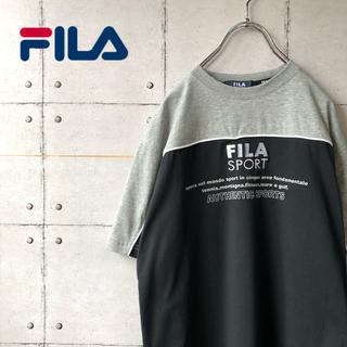 フィラ(FILA)の【激レア】 FIRA フィラ センターロゴ  バイカラー Tシャツ(Tシャツ/カットソー(半袖/袖なし))