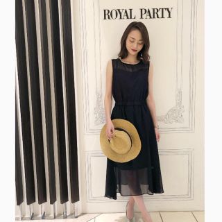 ロイヤルパーティー(ROYAL PARTY)の【新品】シフォンワンピース(ロングワンピース/マキシワンピース)