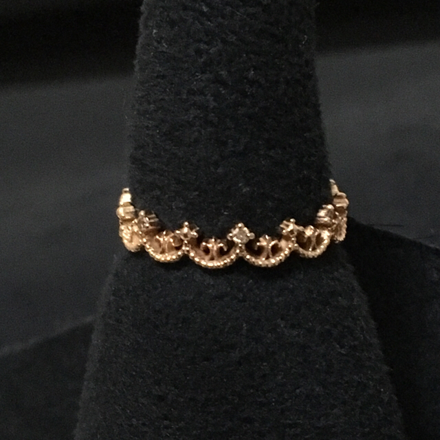 アルページュ  k10 ピンクゴールド ダイヤ リング レディースのアクセサリー(リング(指輪))の商品写真