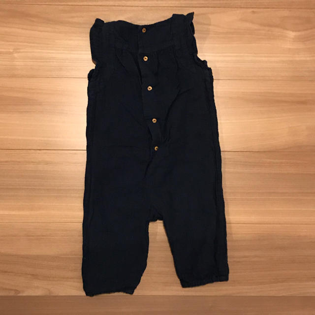 ZARA(ザラ)のザラ サロペット オールインワン ネイビー 夏 キッズ/ベビー/マタニティのキッズ服女の子用(90cm~)(ワンピース)の商品写真