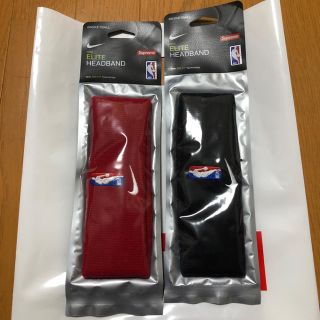 シュプリーム(Supreme)のsupreme NIKE NBA Headband 黒(ヘアバンド)