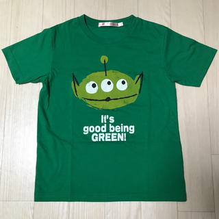 ユニクロ(UNIQLO)の【Disney】グリーンエイリアン Tシャツ／130㎝(Tシャツ/カットソー)