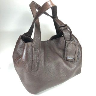 マックスマーラ(Max Mara)の【美品】マックスマーラ レザー 2シルエットバッグ ダークブラウン(トートバッグ)