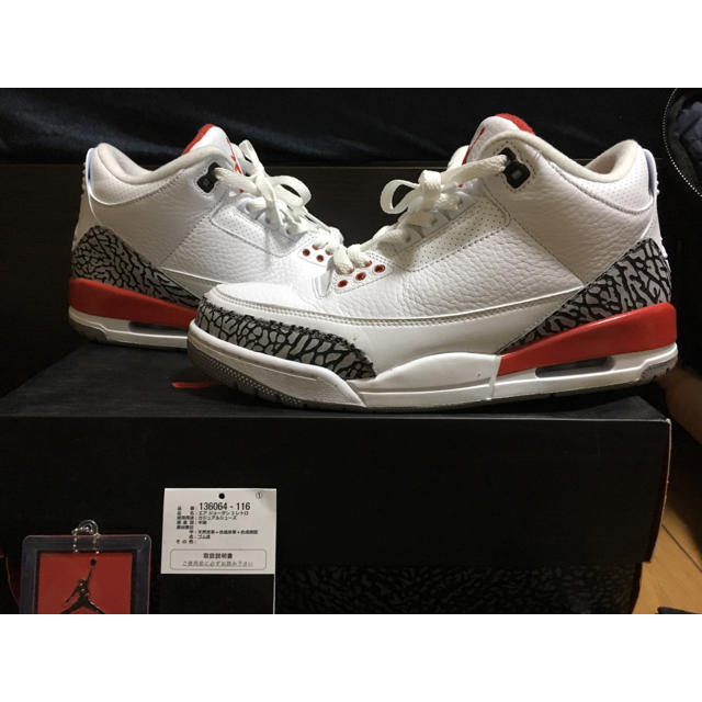 AIR JORDAN 3 RETRO Katrina 26メンズ