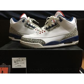 ナイキ(NIKE)のAIR JORDAN 3 RETRO OG true blue 26(スニーカー)