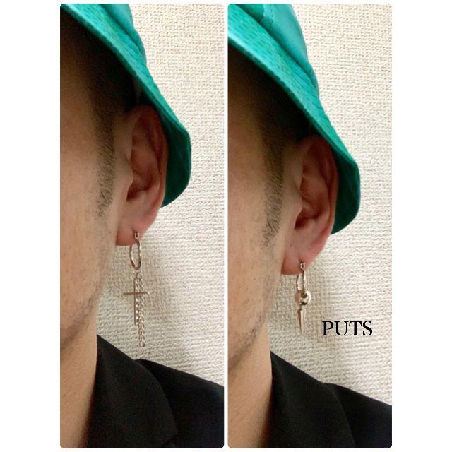 防弾少年団(BTS)(ボウダンショウネンダン)のBTS・シュガ着用タイプ!!【ミクスチャーピアス type13】 メンズのアクセサリー(ピアス(両耳用))の商品写真