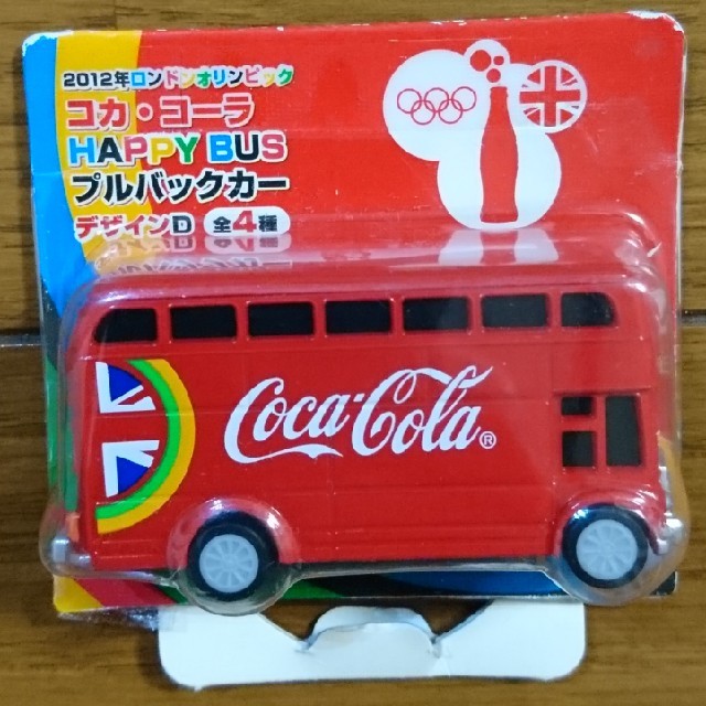 コカ・コーラ(コカコーラ)の非売品☆コカ・コーラ ハッピーバス プルバックカー 全4種 デザインD ロンドン エンタメ/ホビーのおもちゃ/ぬいぐるみ(ミニカー)の商品写真