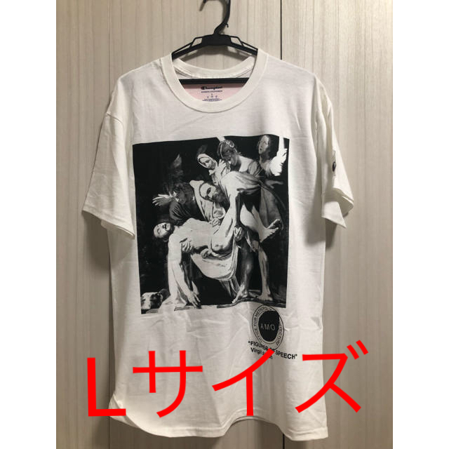 ICA 限定 VIRGIL ABLOH Tシャツ チャンピオン ヴァージルFOS