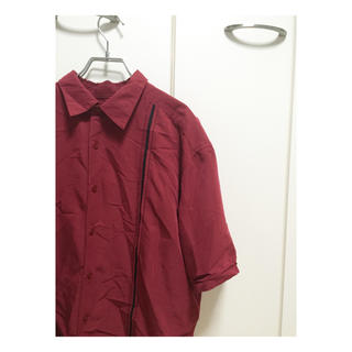 ヨウジヤマモト(Yohji Yamamoto)のオープンカラーシャツ 半袖シャツ 古着シャツ 柄シャツ レトロ 80s 90s(シャツ)