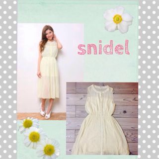 スナイデル(SNIDEL)のsnidelシフォンプリーツワンピース(ひざ丈ワンピース)