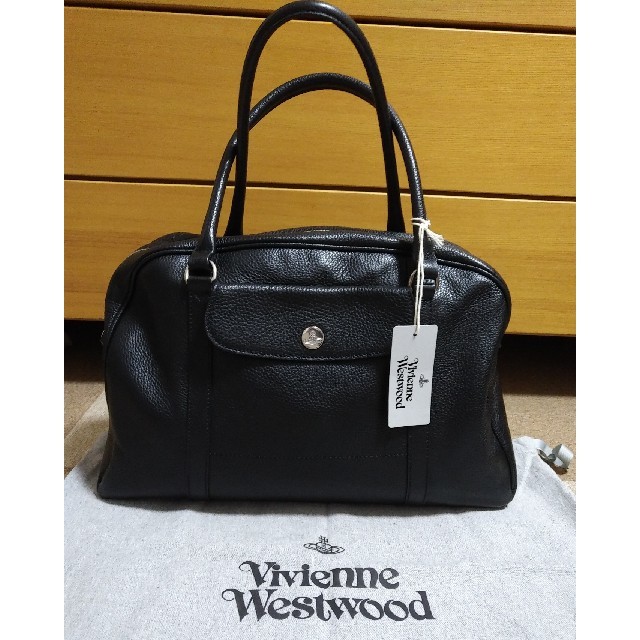 期間限定) Vivienne Westwood レザーバッグ 黒 - トートバッグ