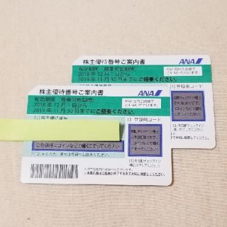 エーエヌエー(ゼンニッポンクウユ)(ANA(全日本空輸))のANA 株主優待券 3枚セット(その他)