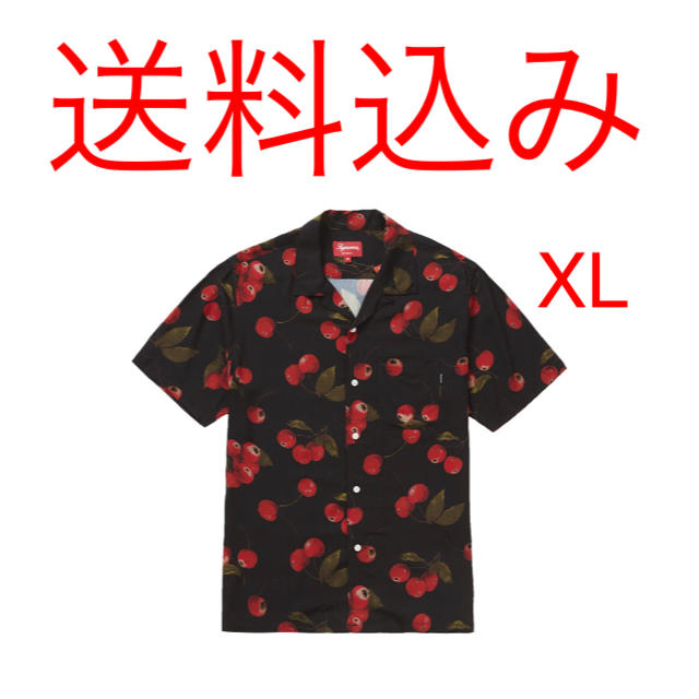Supreme - SUPREME Cherry Rayon S/S Shirt Black XLの通販 by Aki's  shop｜シュプリームならラクマ