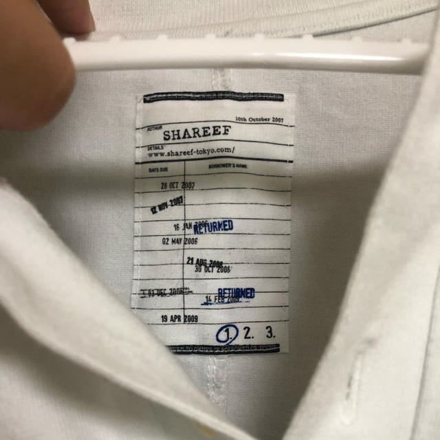 SHAREEF(シャリーフ)のSHAREEF  バーコードビックポロシャツ サイズ1 メンズのトップス(Tシャツ/カットソー(半袖/袖なし))の商品写真