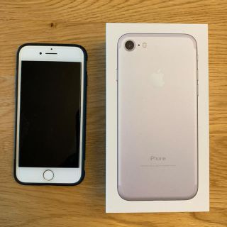 アップル(Apple)の週末値下げ！！【送料無料】美品 iPhone7 256GB ホワイト(スマートフォン本体)