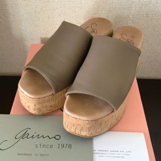 ガイモ(gaimo)の美品＊gaimo ガイモ PLST別注  ウエッジサンダル(サンダル)