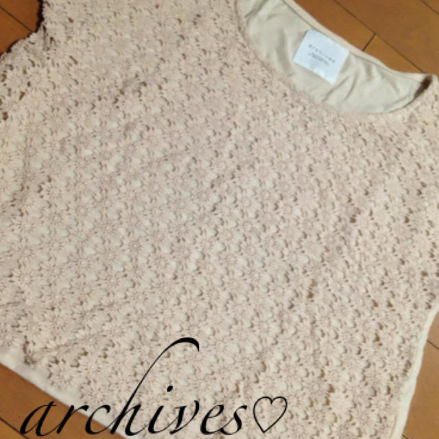 archives(アルシーヴ)のarchives♡レーストップス♡ レディースのトップス(Tシャツ(半袖/袖なし))の商品写真