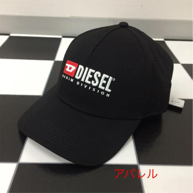 DIESEL(ディーゼル)の新品正規品 DIESEL ディーゼル エンブロイダリー キャップ ブラック メンズの帽子(キャップ)の商品写真