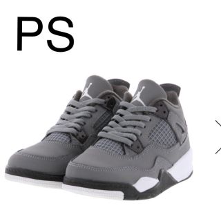 ナイキ(NIKE)のjordan4 ジョーダン4 クールグレー ジュニア プレスクール(スニーカー)