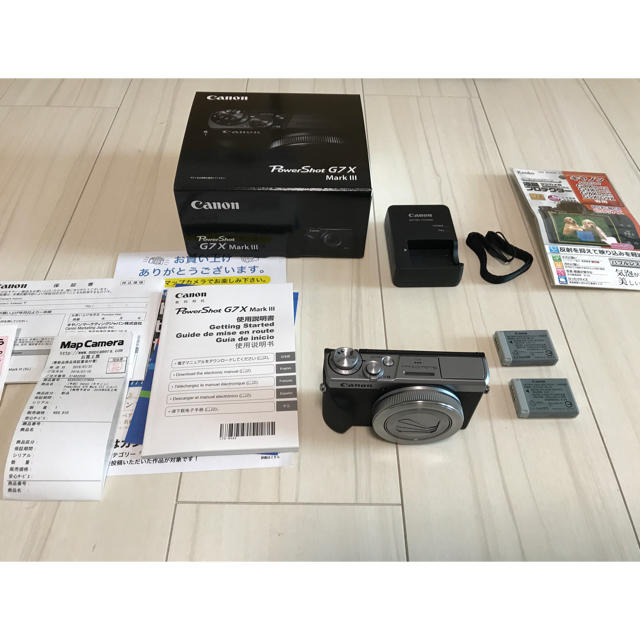 美しい X G7 PowerShot ほぼ新品 - Canon Mark 純正バッテリー2個付
