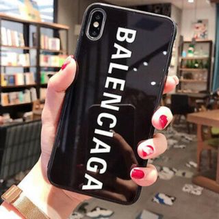 バレンシアガ(Balenciaga)のBALENCIAGA iPhoneX XS用 ケース 黒(iPhoneケース)