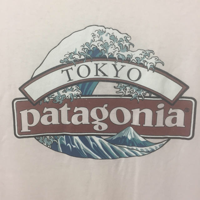 パタゴニア 90's ヴィンテージTシャツ 北斎風 富士山 TOKYO 貴重メンズ