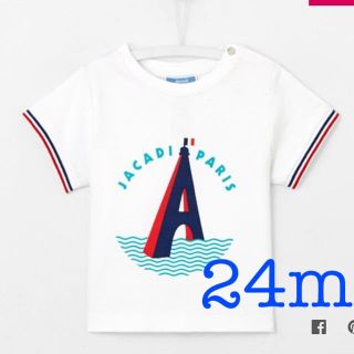 プチバトー(PETIT BATEAU)の新品未使用 ジャカディ Jacadi 24m Ｔシャツ エッフェル塔(シャツ/カットソー)