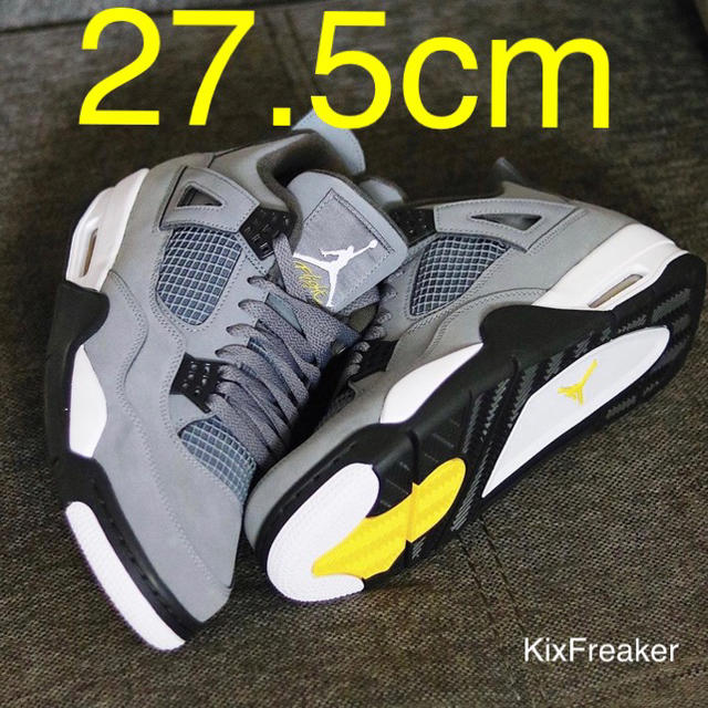 27.5 NIKE AIR JORDAN 4 RETRO COOL GREY