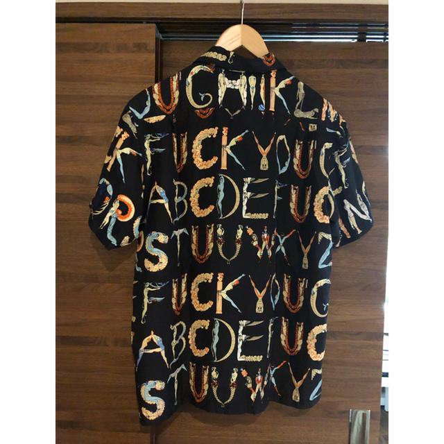 supreme alphabet シルク シャツ アルファベット 美品