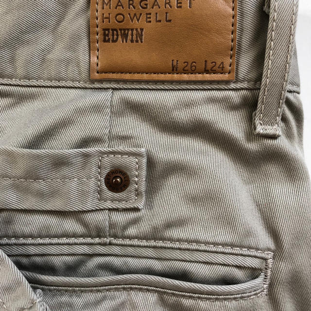 MARGARET HOWELL(マーガレットハウエル)のマーガレットハウエル クロップド パンツ S 尾錠ベルト EDWIN レディースのパンツ(カジュアルパンツ)の商品写真