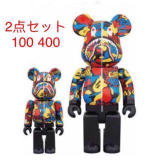 A BATHING APE - CAMO SHARK BE@RBRICK 100% 400%セットの通販 by りみ
