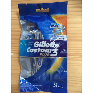 ピーアンドジー(P&G)の【未使用品】Gillette Custom PLUS3 5本入(脱毛/除毛剤)