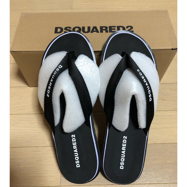 DSQUARED2(ディースクエアード)の2019SS最新作 新品 DSQUARED2 サンダル 黒 42/27cm メンズの靴/シューズ(サンダル)の商品写真